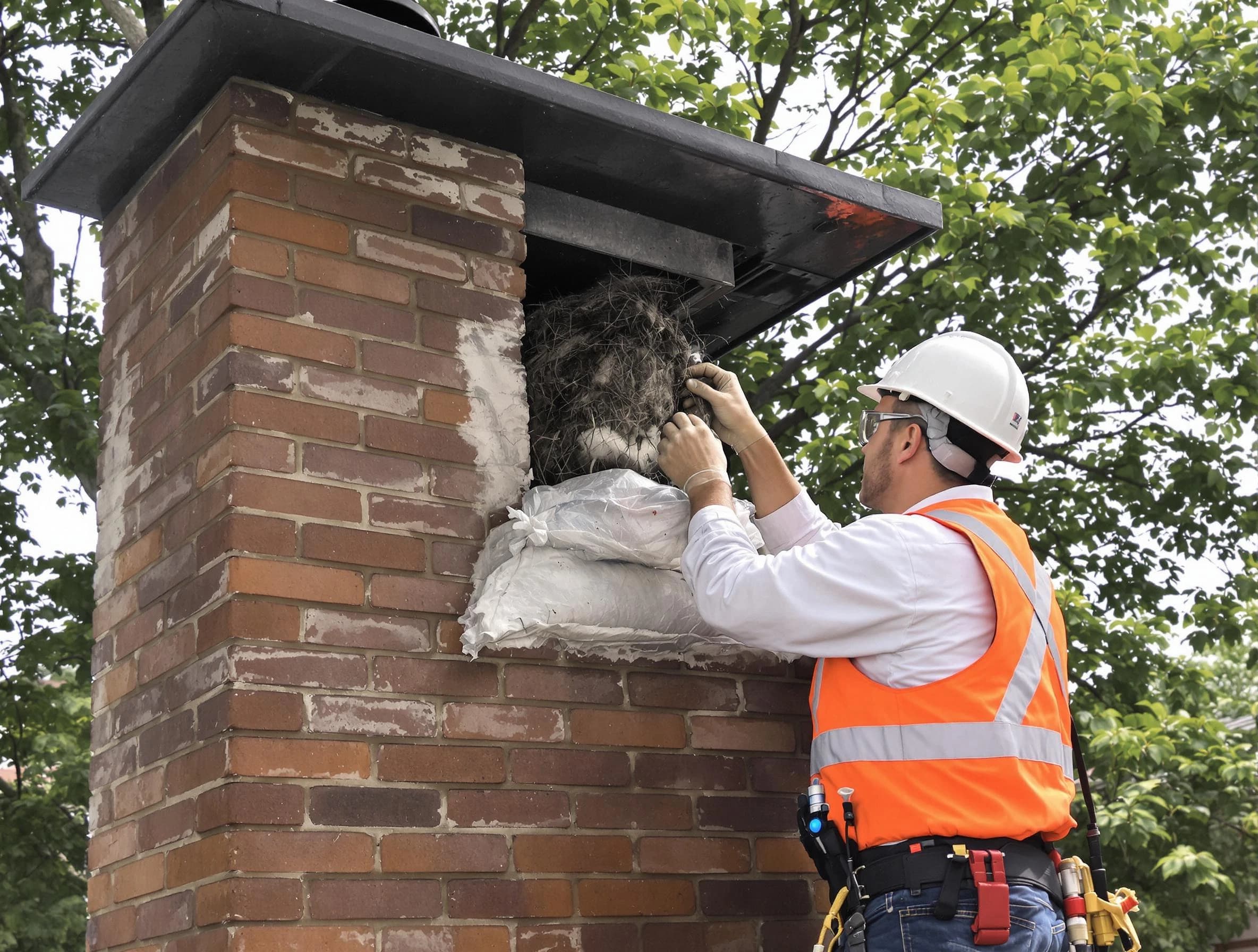 Humane removal of debris and animals by Petersburg Chimney Sweep in Petersburg, VA