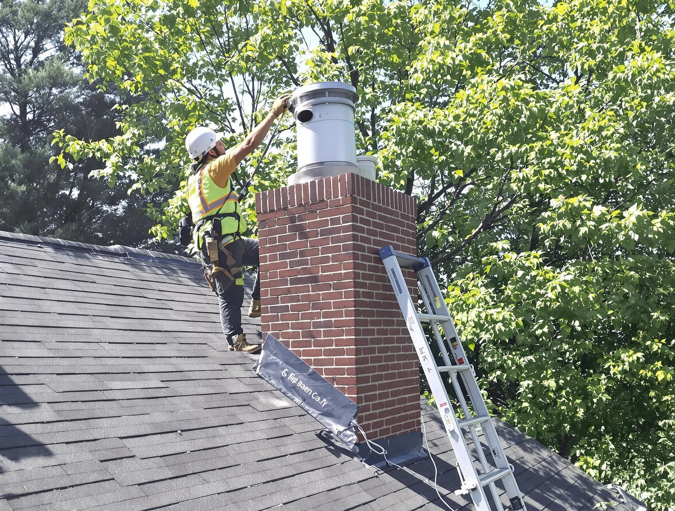 Chimney liner inspection by Petersburg Chimney Sweep in Petersburg, VA
