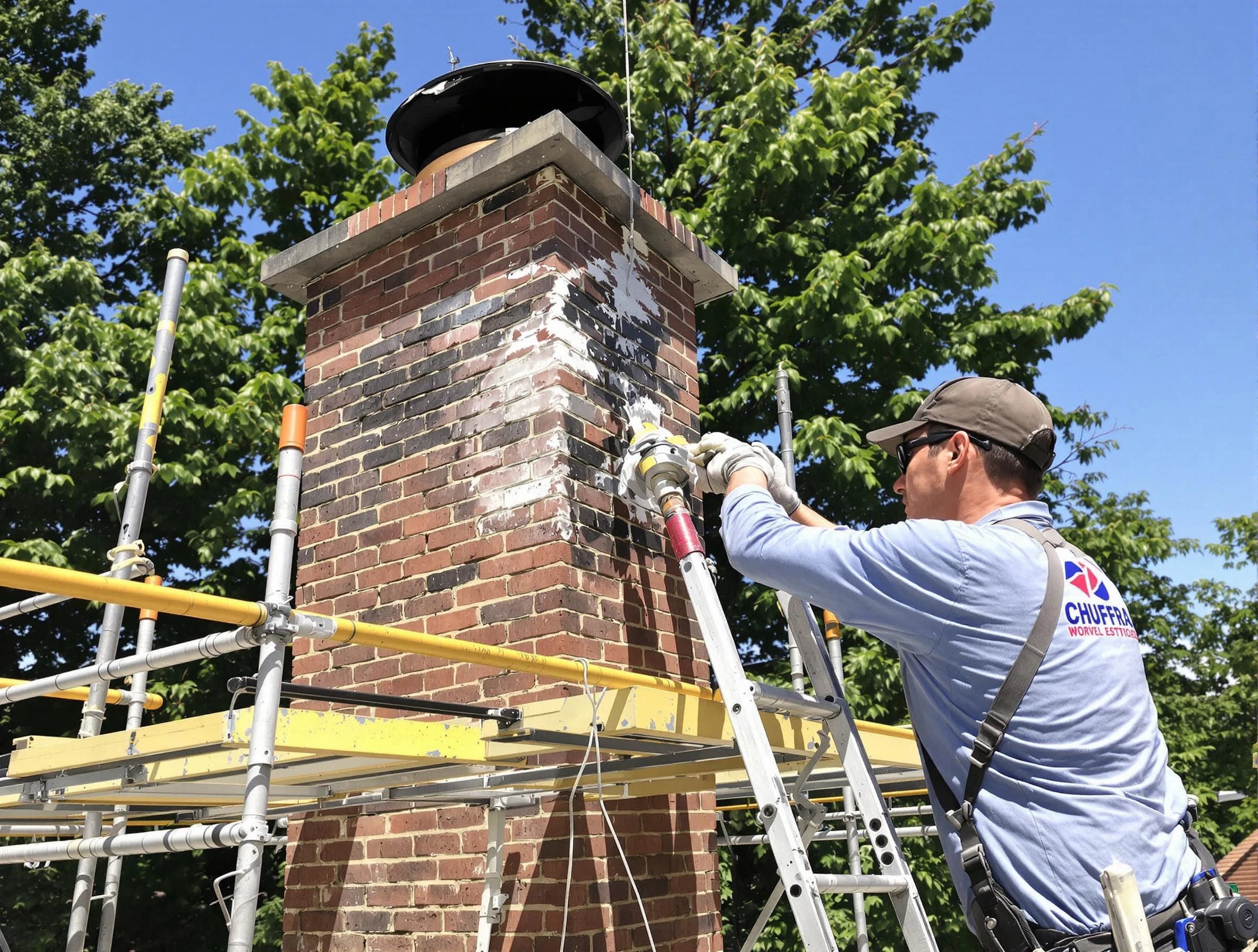 Structural chimney repair by Petersburg Chimney Sweep in Petersburg, VA