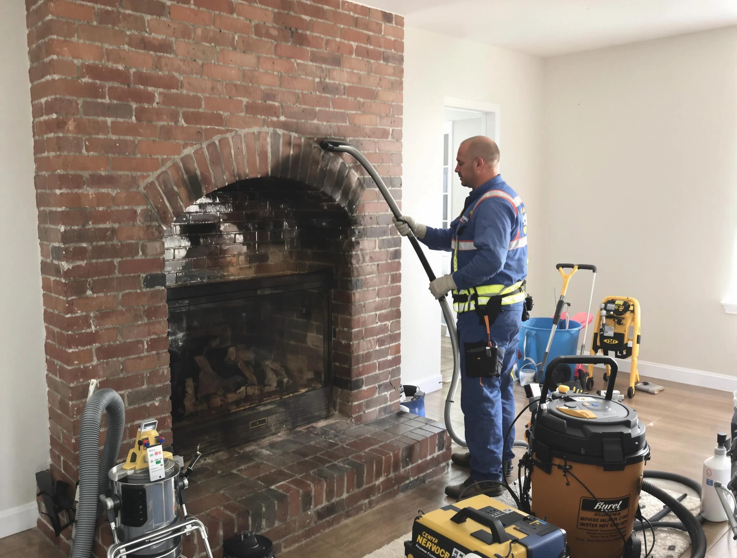 Petersburg Chimney Sweep expert performing detailed chimney sweep in Petersburg, VA
