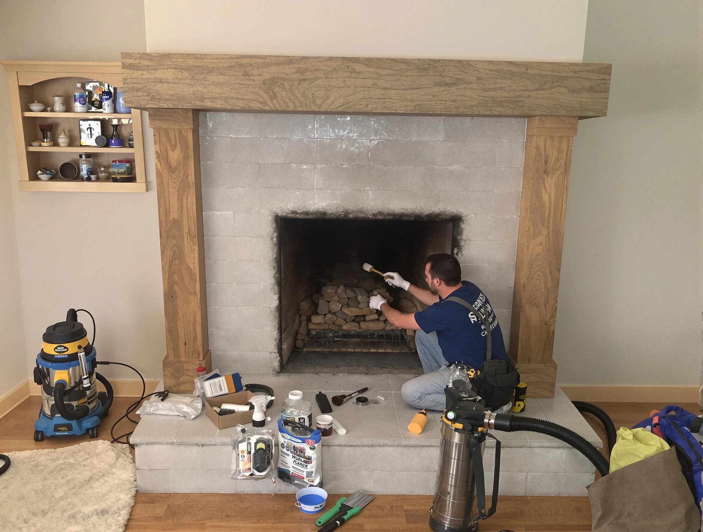 Detailed creosote removal process by Petersburg Chimney Sweep in Petersburg, VA