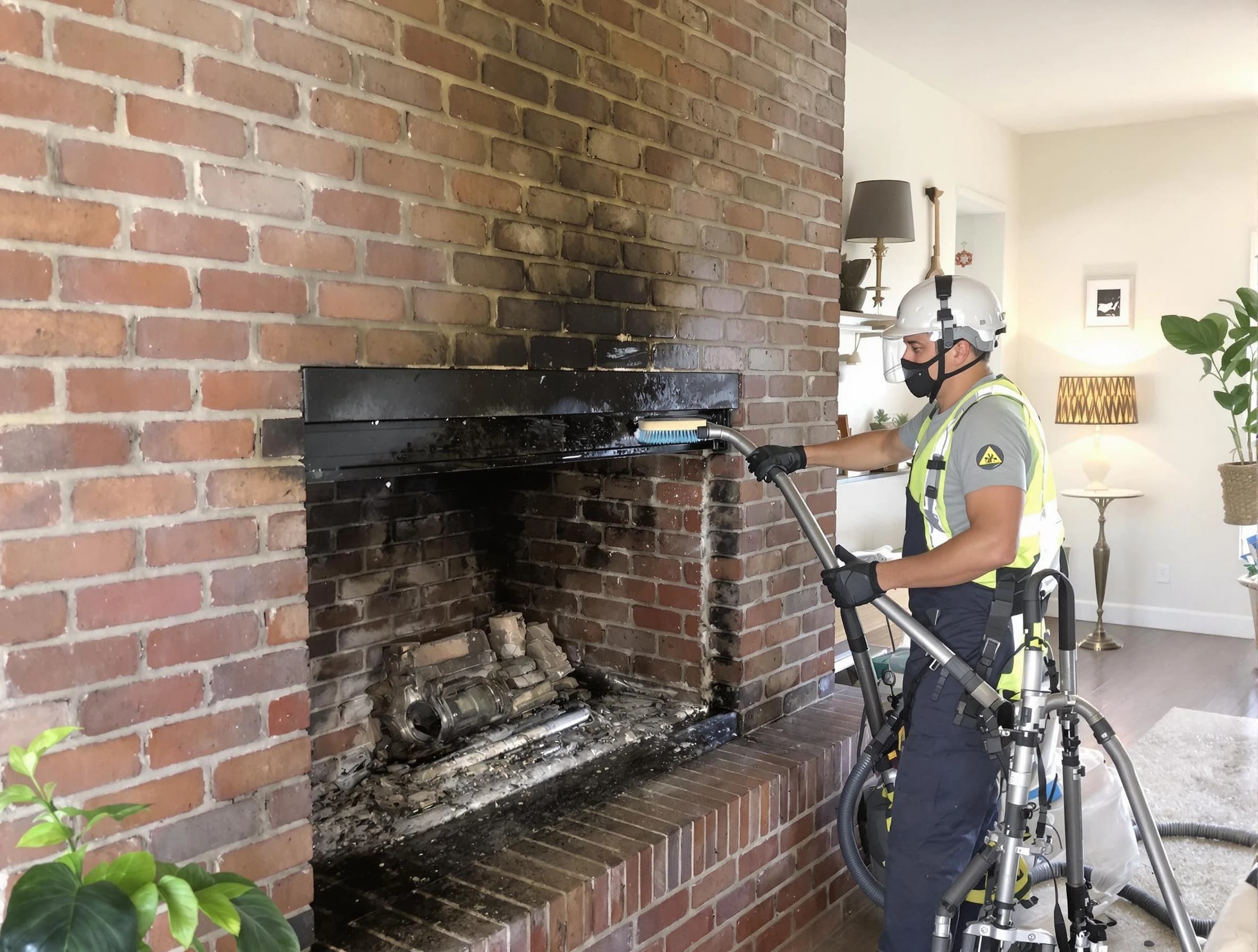 Petersburg Chimney Sweep providing fireplace cleaning services in Petersburg, VA