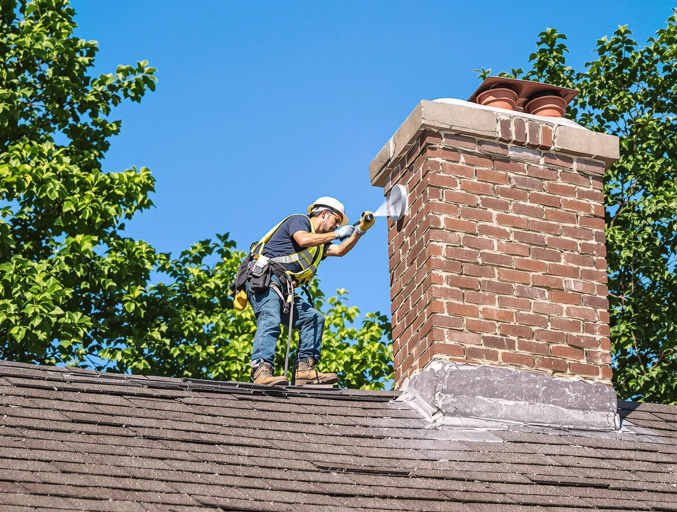Petersburg Chimney Sweep performing an inspection with advanced tools in Petersburg, VA