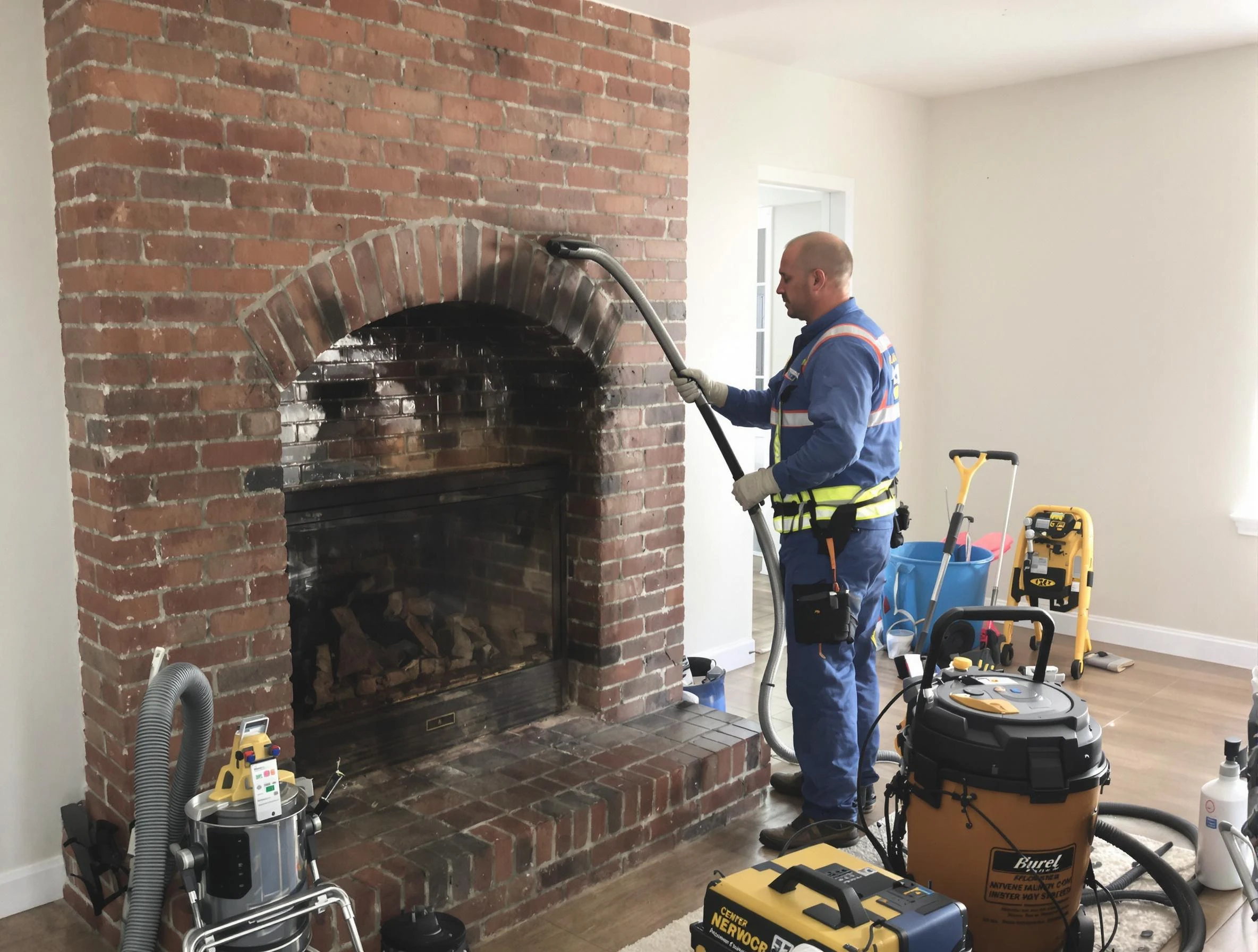 Petersburg Chimney Sweep expert performing detailed chimney sweep in Petersburg, VA
