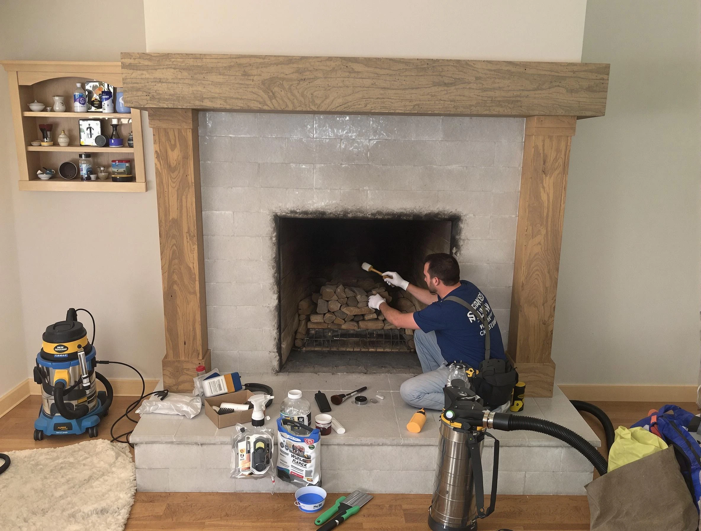 Detailed creosote removal process by Petersburg Chimney Sweep in Petersburg, VA